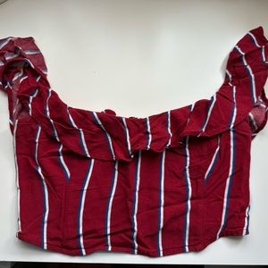 Abercrombie & Fitch Striped Crop Top